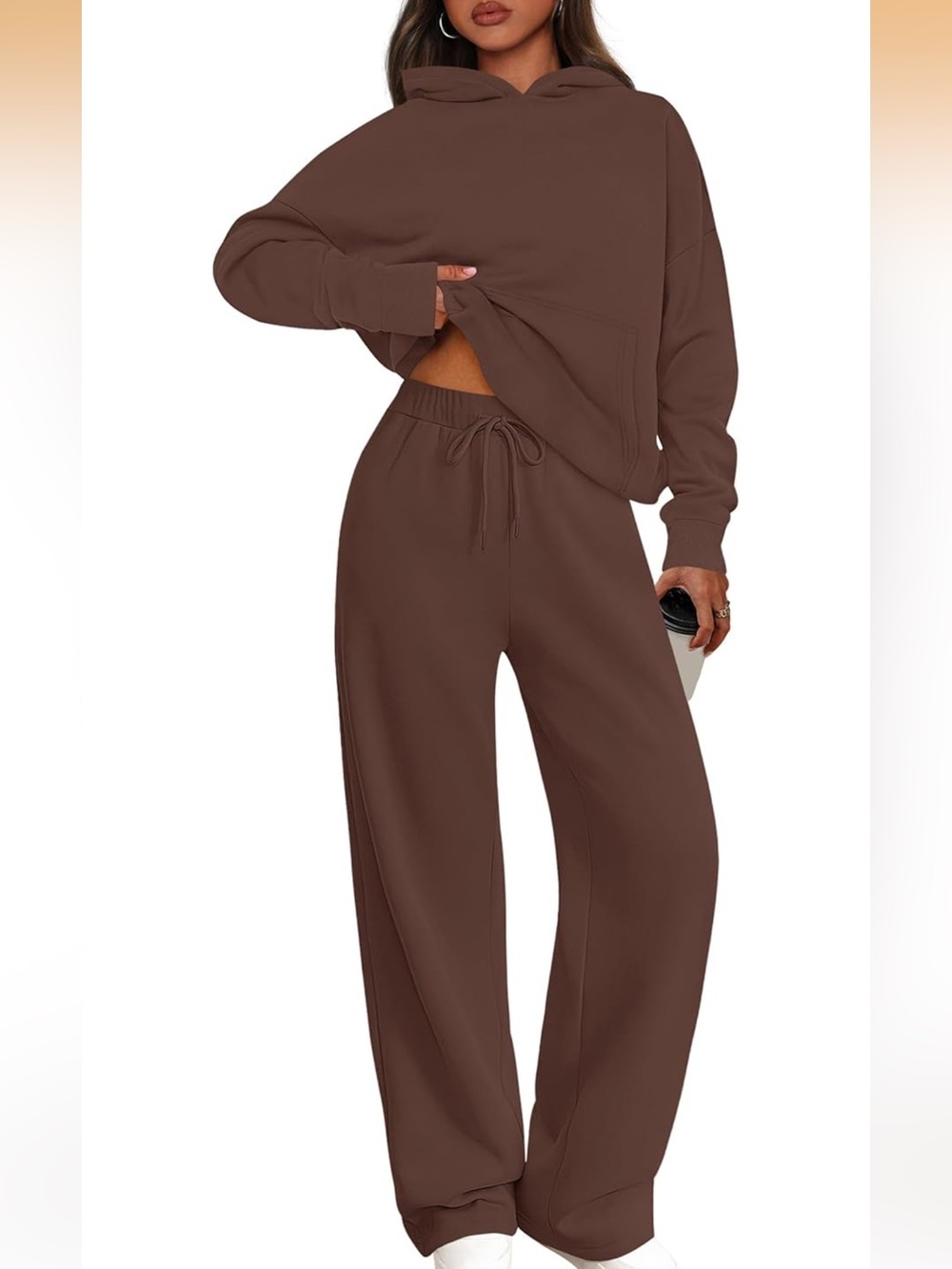 Relaxed Matching Set in Chocolate Brown